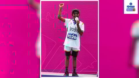 Silver medalist Geetanjali Nagvekar