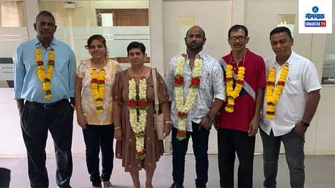 sarpanch Lucia carvalho And Dy sarpanch Damodar chavan