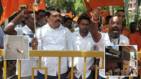 Calangute Shivaji Statue protest