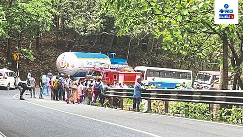 Repair work at Karmal Ghat