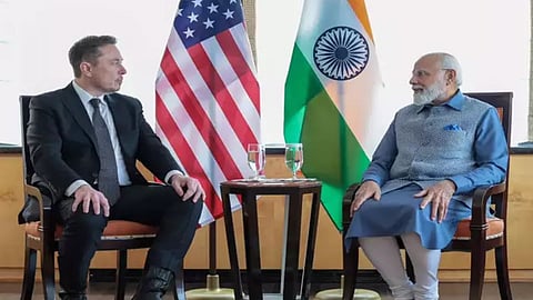 PM Modi-Musk Meeting