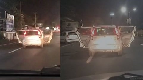 Car Stunt On Road
