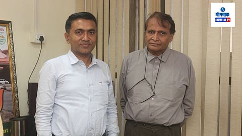Suresh Prabhu Meet Cm Pramod Sawant