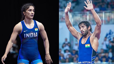 Vinesh Phogat and Bajrang Punia