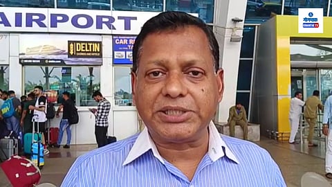 Captain viriato Fernandes on Dabolim Airport Taxi Counter