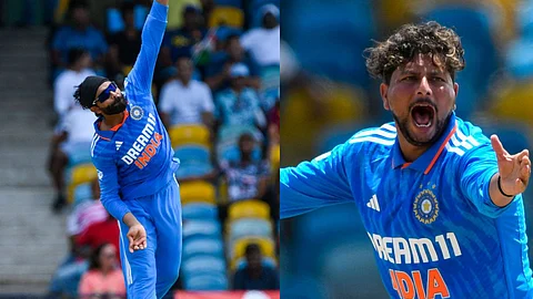 Kuldeep Yadav and Ravindra Jadeja