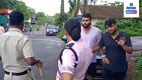 Drunk Tourist at Corgao in Goa