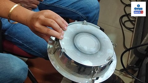 Ceiling light glass cover falls