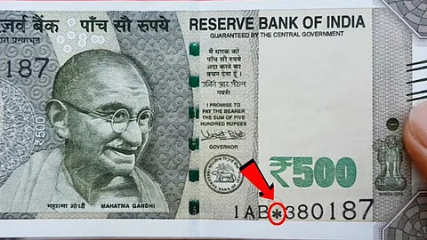 Star Mark On 500 Note