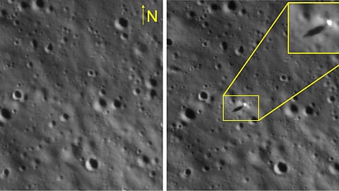 Chandrayaan-2 Orbiter Took Photos Of Vikram Lander Of Chandrayaan 3.