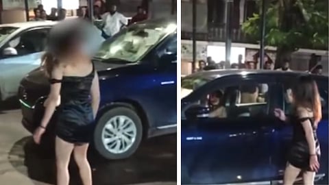 Goa Drunk Tourist Girl