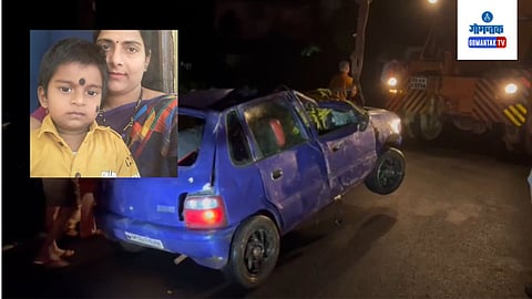 Sanguem Car Accident Rekha naik and divyansh Naik