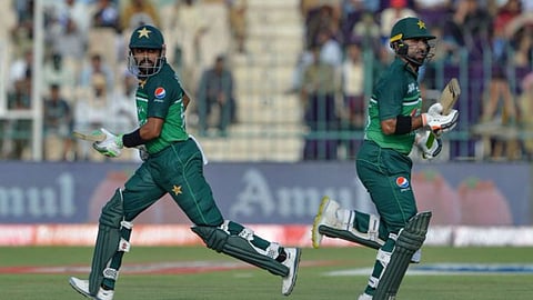 Babar Azam and Iftikhar Ahmed