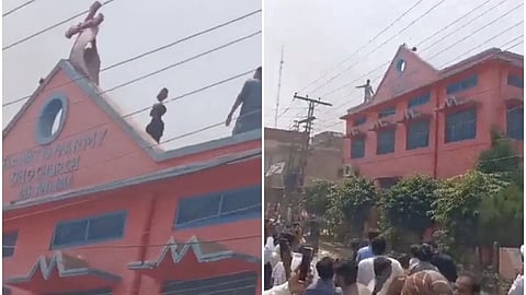 After Temples Churches
Vandalised In Pakistan.