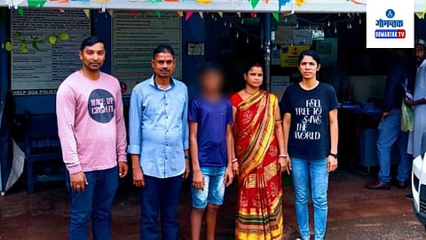Old Goa Police With missing minor boy And his parents