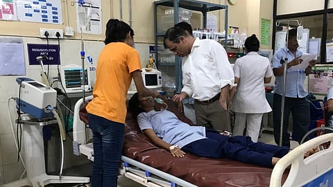 pepper spray Used In school Bicholim