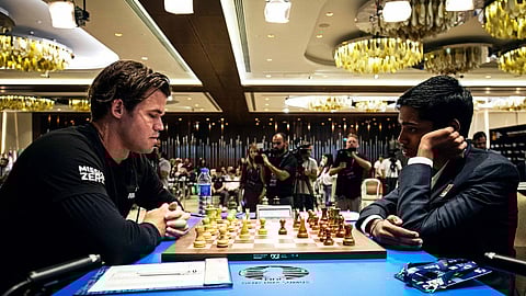 R Praggnanandhaa vs Magnus Carlsen