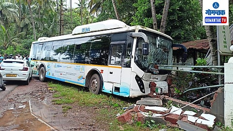 Electric Bus Accident Panaji - Vasco Highway