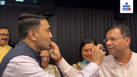 Goa Cm Pramod Sawant And Health Min Vishwajit Rane