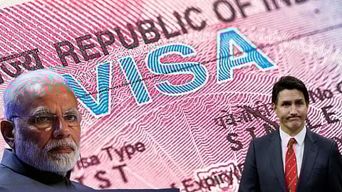 Indian Government has suspended visa services in Canada for now.