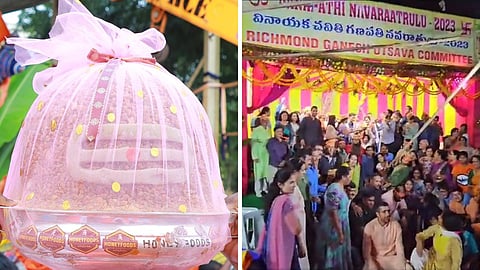 The five-kg Ganesh laddu in Hyderabad was auctioned for a record-breaking Rs 1.25 crore.