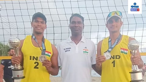 Goan Boys Rama Dhawaskar & Nitin Sawant Bag Silver In International Beach Volleyball Championship