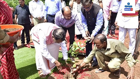 Planted The Saplings Of Sandalwood At Raj Bhavan Goa