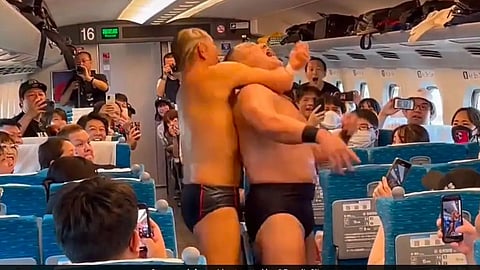 WWE Fight In Moving Train