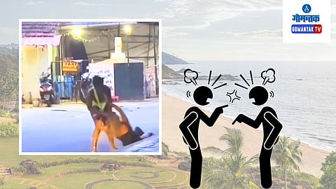 Female Tourist Fight on Vagator Beach