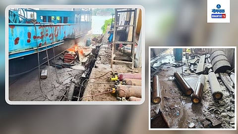 Cylinders caught fire at Marine Workshop at Betim