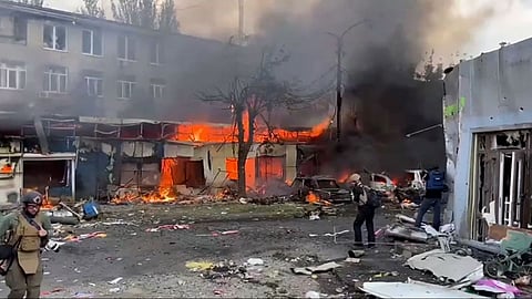 Evidence suggests that a deadly explosion at a market in the city of Kostiantynivka was caused by an errant missile fired by Ukraine.