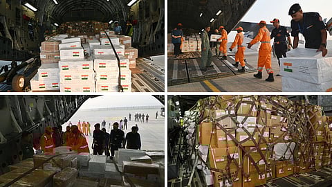 India Sends Humanitarian Aid To Palestine