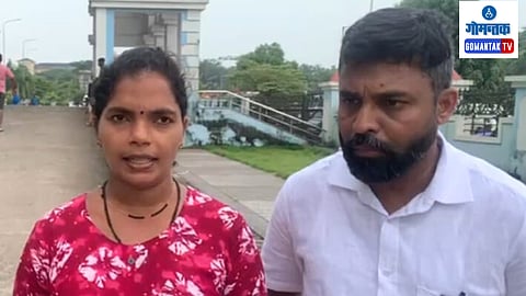 जखमी विद्यार्थ्याची आई रुतिका गावकर.