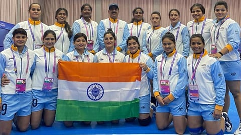Indian women's kabaddi team won gold for the third time, At the Asian Games defeating Chinese Taipei 26-25 in a thrilling final.