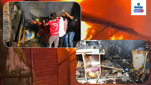 Two Shops Gutted In Fire At Mapusa