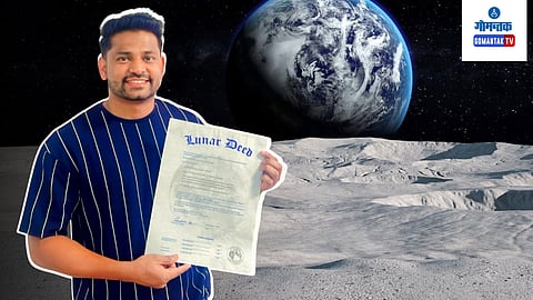 Goan Youth Parag Desai buy land on Moon