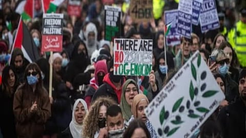 Britain Warning Israel Hamas London Protesters Not Use Word Jihad