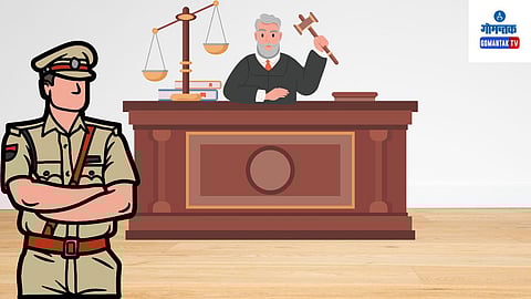 Two policemen sentenced to cut grass