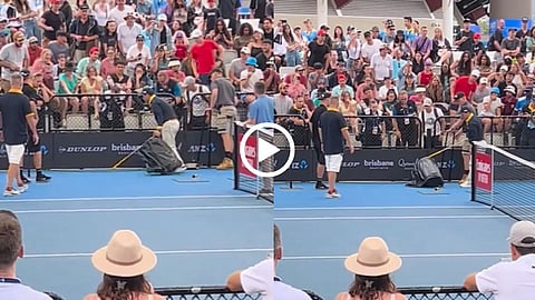 Snake Stops Tennis Match
