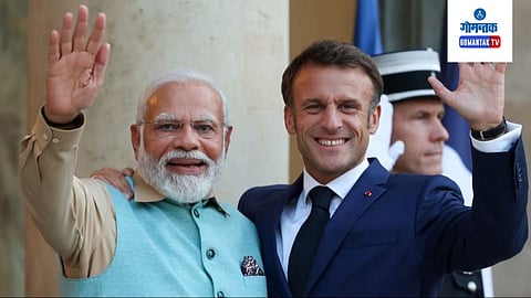 PM Modi & Emmanuel Macron