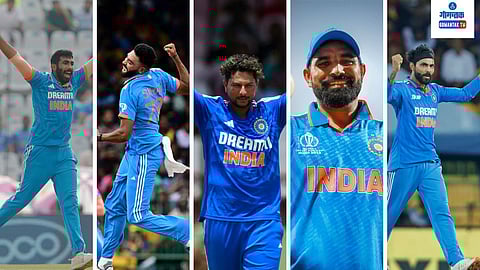 Kuldeep Yadav, Mohammed Siraj, Mohammad Shami, Ravindra Jadeja, Jasprit Bumrah