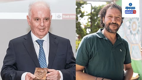 Daniel Barenboim (L) And Palestinian peace activist Ali Abu Awwad