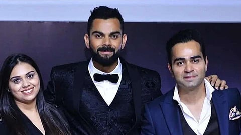 Virat Kohli with Brother Vikas and Sister Bhavana