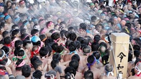 Naked Man Festival in Japan
