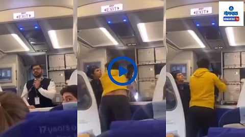 Delhi Goa Flight Viral Video
