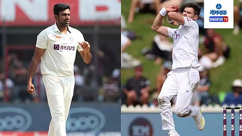Ravichandran Ashwin and James Anderson