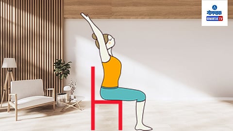 Chair Surya Namaskar Explained in Marathi| Desk Friendly Exercises | Office Exercises