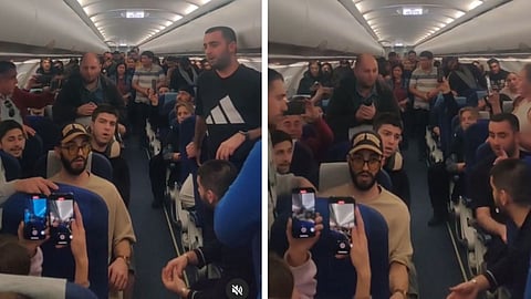 Indias National Anthem In Flight Viral Video