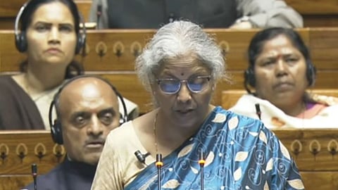 Finance Minister Nirmala Sitharaman Presenting Budget 2024