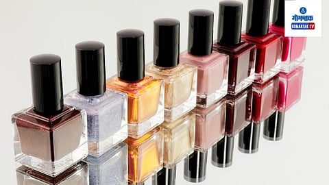 nail polish in glass bottle